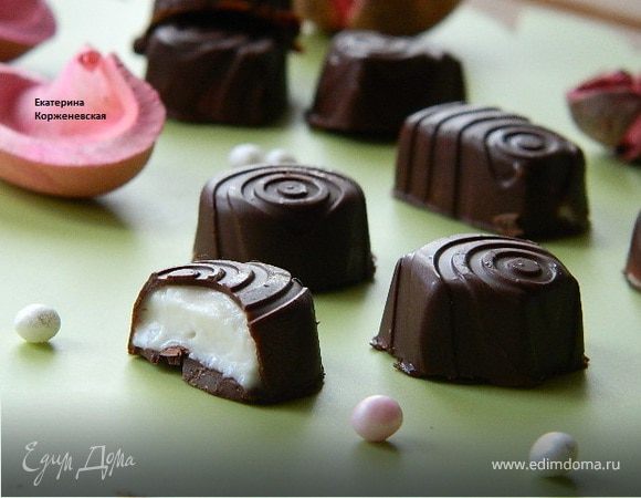 Шоколадные конфеты с творожным сыром Шоколадные конфеты с творожным сыром