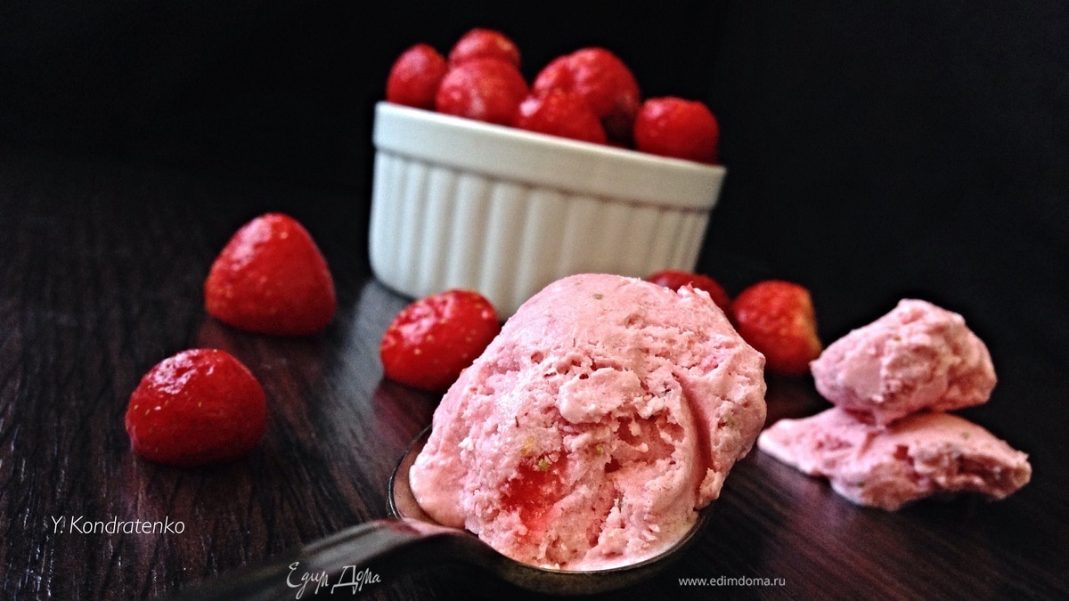 Домашнее творожное мороженое