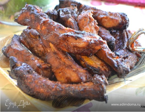 Свиные ребрышки в домашнем соусе