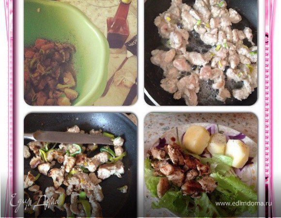 Курица в медово-соевом соусе 