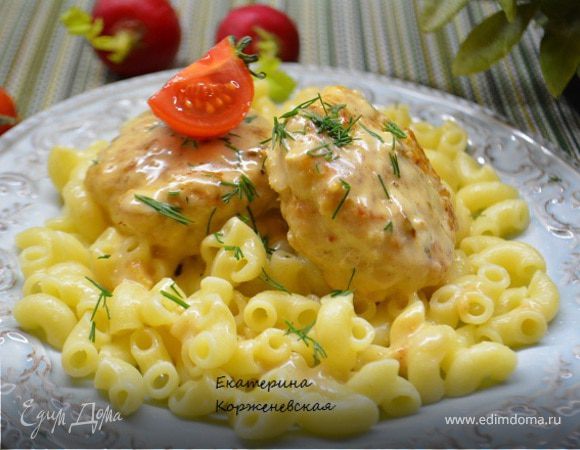 Куриные котлеты в сливочном соусе