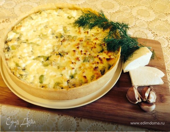 Киш с курицей и кабачками Киш с курицей и кабачками