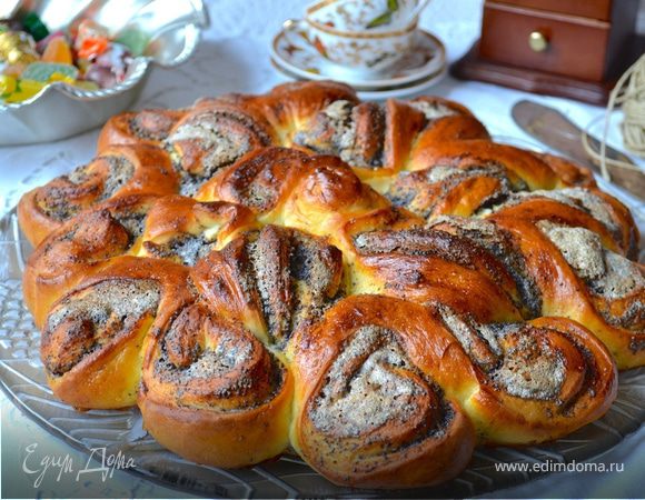 Ажурный маковый пирог