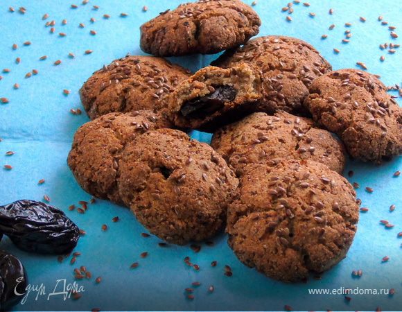 Льняное печенье с черносливом