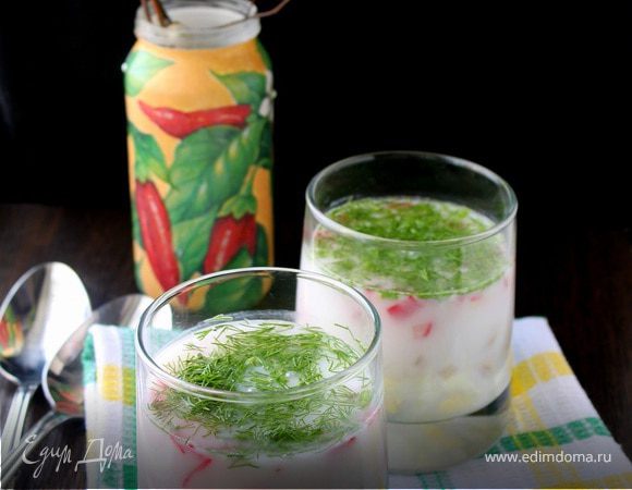 Холодный суп а-ля окрошка