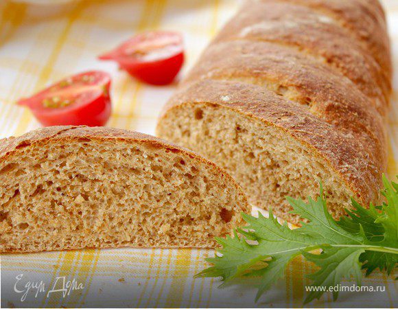 Батон цельнозерновой с отрубями