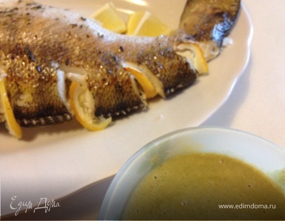 Судак со щавелево-имбирным соусом Судак со щавелево-имбирным соусом