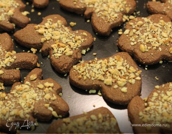 Хрустящее шоколадно-ореховое печенье