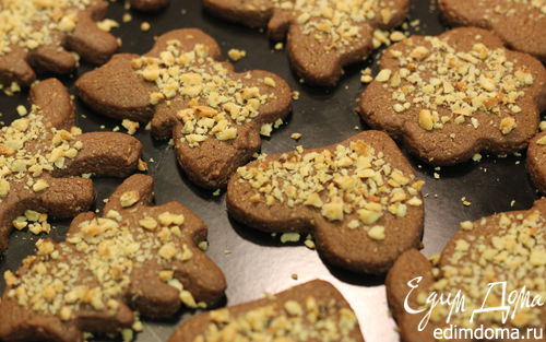 Рецепт Хрустящее шоколадно-ореховое печенье