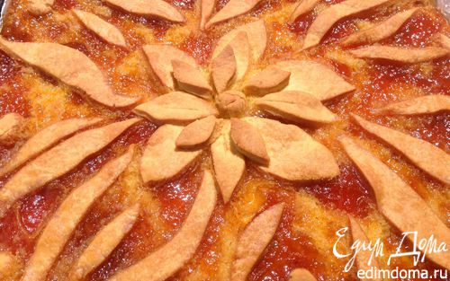 Рецепт Песочный пирог с абрикосовым вареньем
