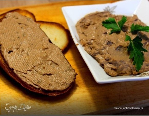 Паштет из куриной печени с грибами