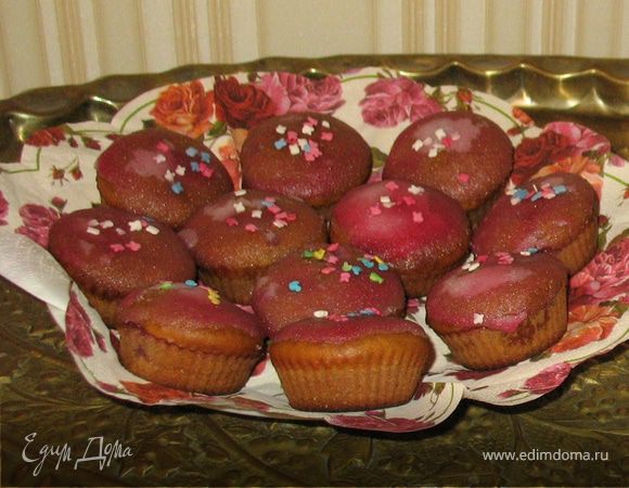 Кексы "Вишня в шоколаде"