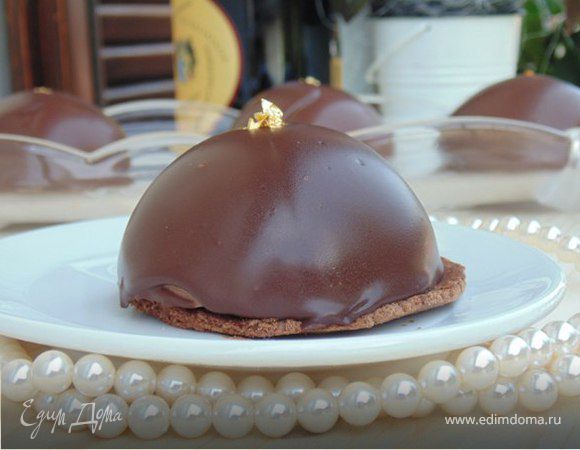 Куполетта "Золото" с соленой карамелью