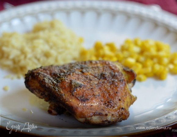 Курица в cухом мемфис стиле