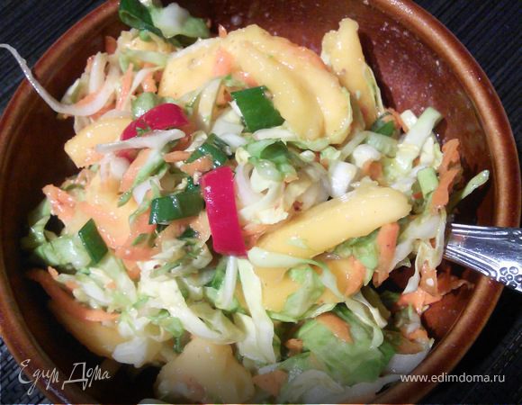 Капустный салат с манго Капустный салат с манго