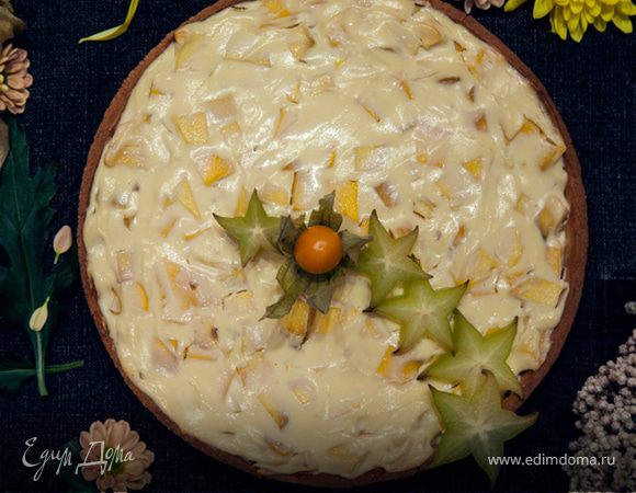 Нежный творожный тарт с манго Нежный творожный тарт с манго