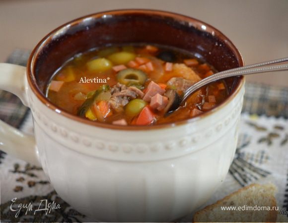  Солянка со сладким перцем  