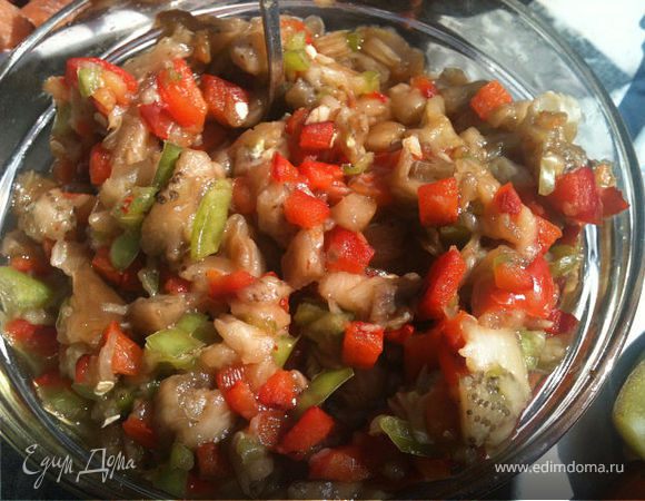 Любимый соус к шашлыку из печеных овощей