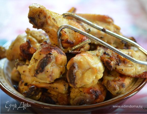 Куриные крылышки в горчичном соусе Куриные крылышки в горчичном соусе