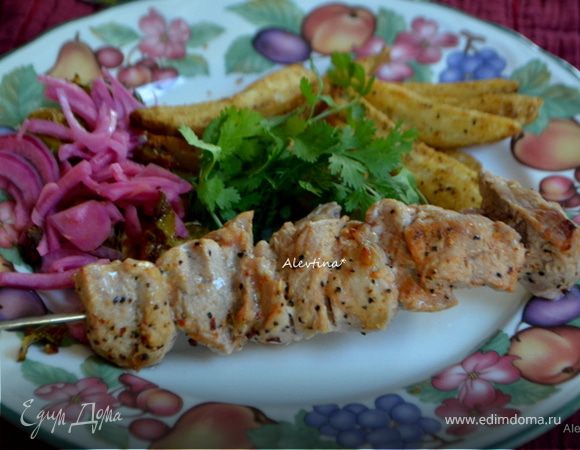 Cвиной шашлык на томатном маринаде Cвиной шашлык на томатном маринаде