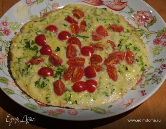 Сырный омлет с цукини 