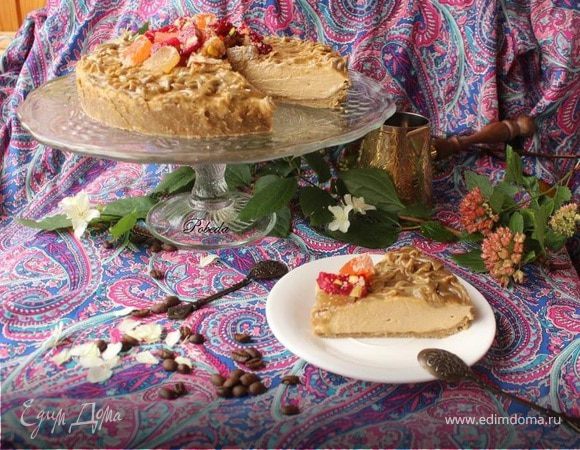 Чизкейк "Халва-кофе-кардамон" Чизкейк "Халва-кофе-кардамон"