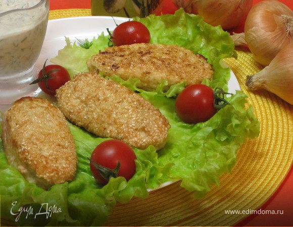 Куриные котлеты "Сезам, откройся" Куриные котлеты "Сезам, откройся"
