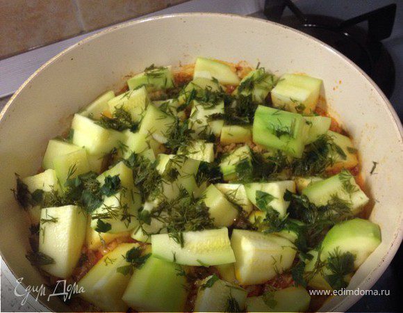 Блюдо из кабачков (Kabak Yemeği)