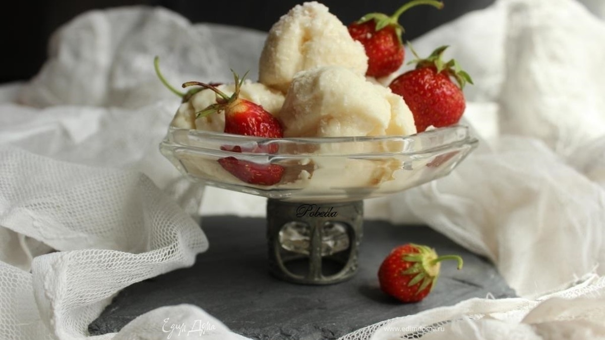 Зефирно-кокосовое мороженое