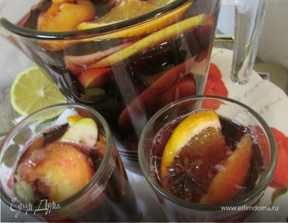 Газированная сангрия с минералкой