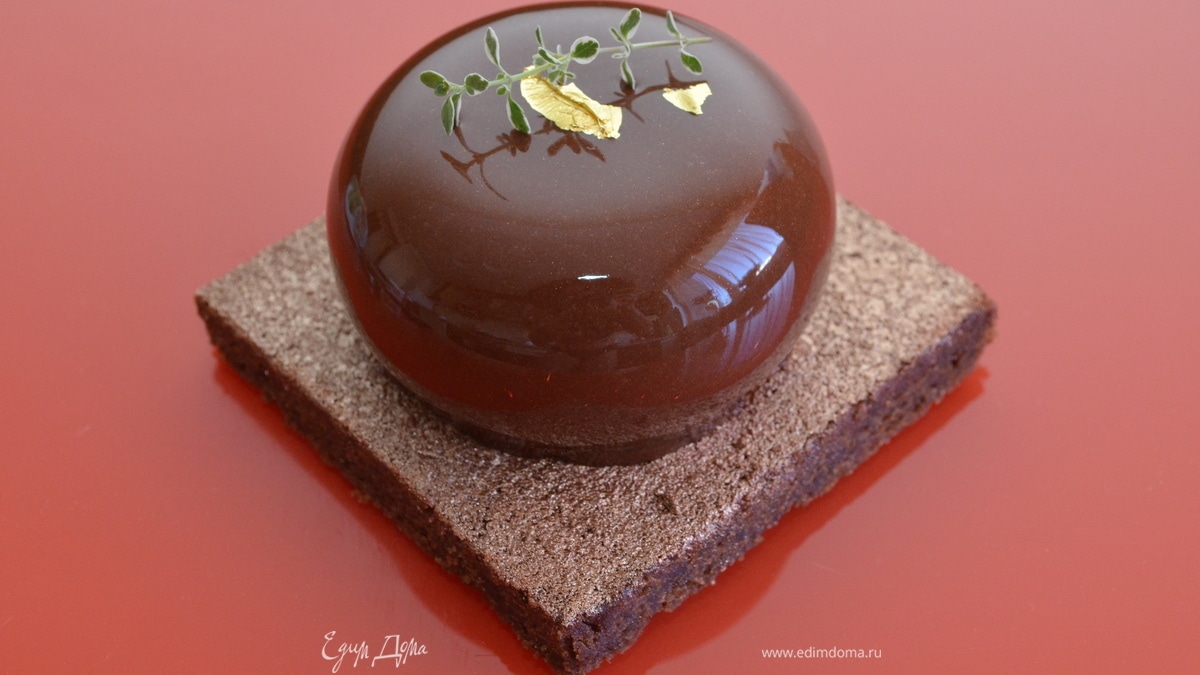 Пирожное «Шоколад-тимьян»