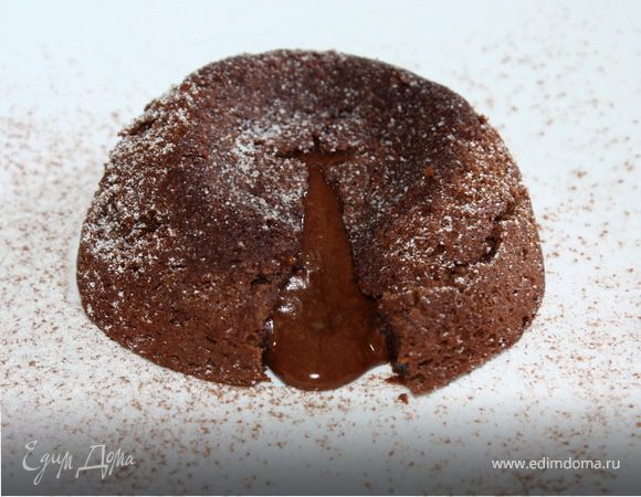 Фондан по-испански из горького шоколада Фондан по-испански из горького шоколада