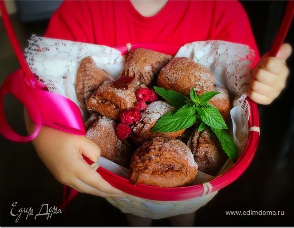 Творожно-шоколадное печенье с начинкой