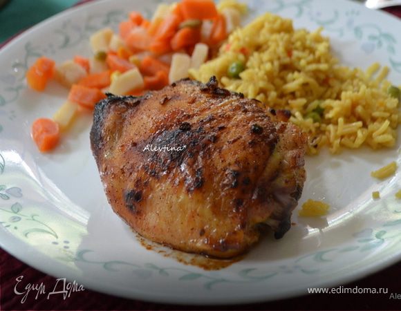 Пряные острые куриные бедрышки