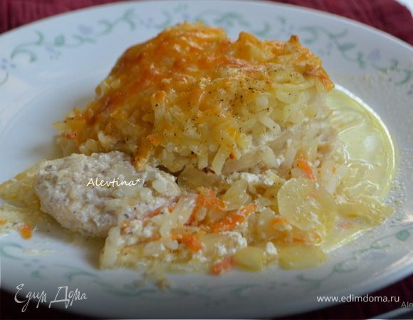 Запеканка с картофелем и куриными грудками