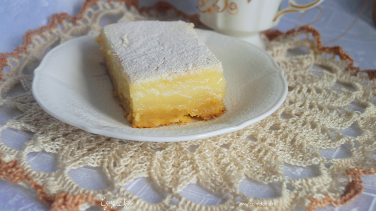 Пирог с лимонным кремом