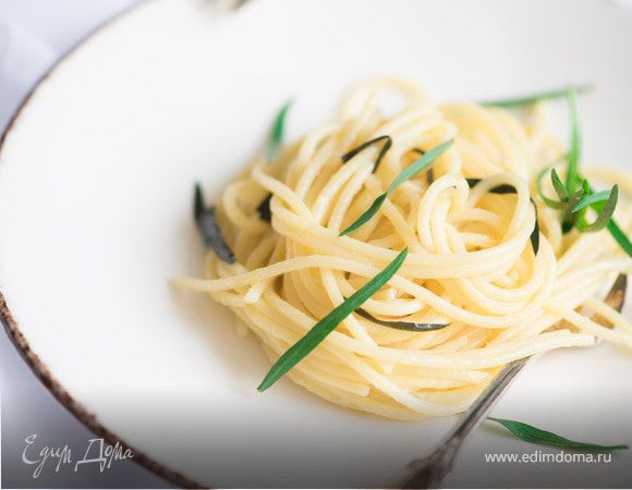 Спагетти с лимоном и эстрагоном