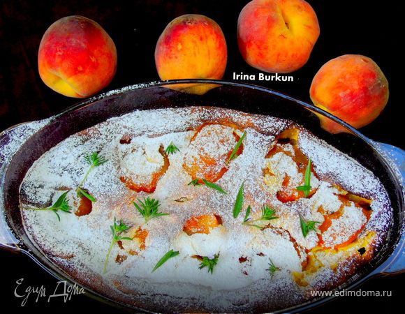 Клафути с персиками