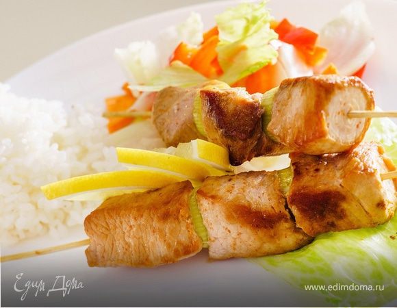 Шашлык из курицы в кефире «Карри»