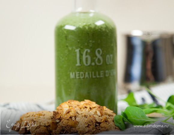 Кофе со шпинатом и бананом