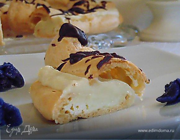 Торт "Париж-Брест" с фиалковым кремом