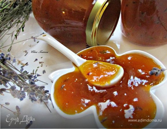 Абрикосовый конфитюр с лавандой Абрикосовый конфитюр с лавандой