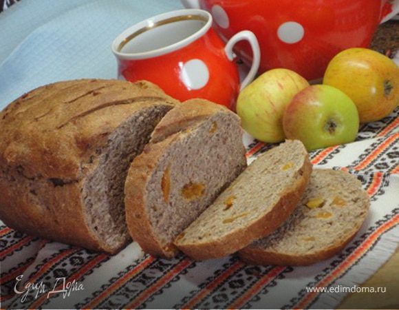 Ореховый закусочный хлеб с курагой
