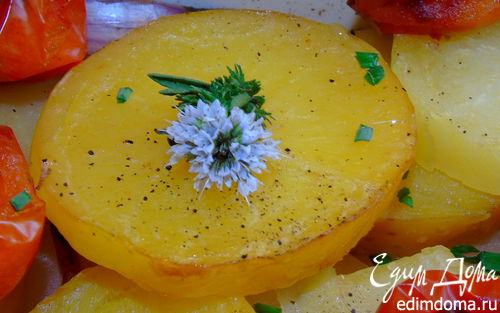 Рецепт Запеченный картофель с цветущим тимьяном