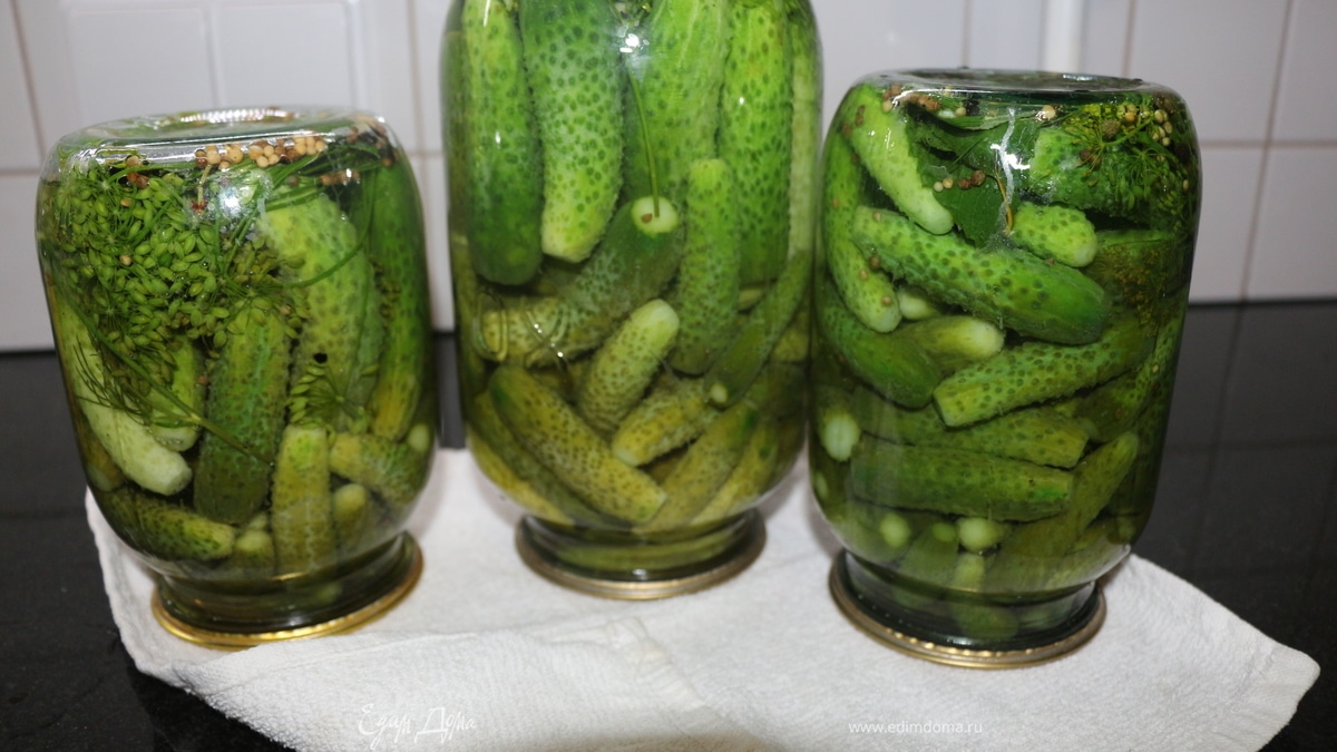Маринованные хрустящие огурчики