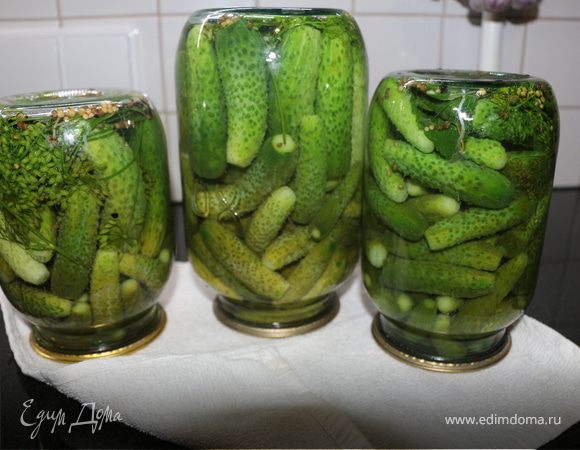 Маринованные хрустящие огурчики Маринованные хрустящие огурчики