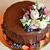 Торт шоколадно-сливочный "Цветочная феерия"