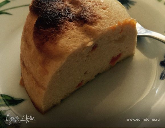 Ванильная запеканка с персиком