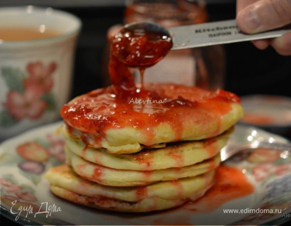 Оладьи на греческом ванильном йогурте