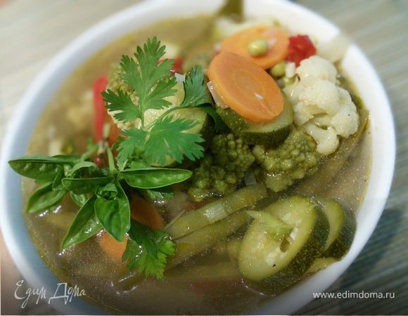 Минестроне с песто Минестроне с песто